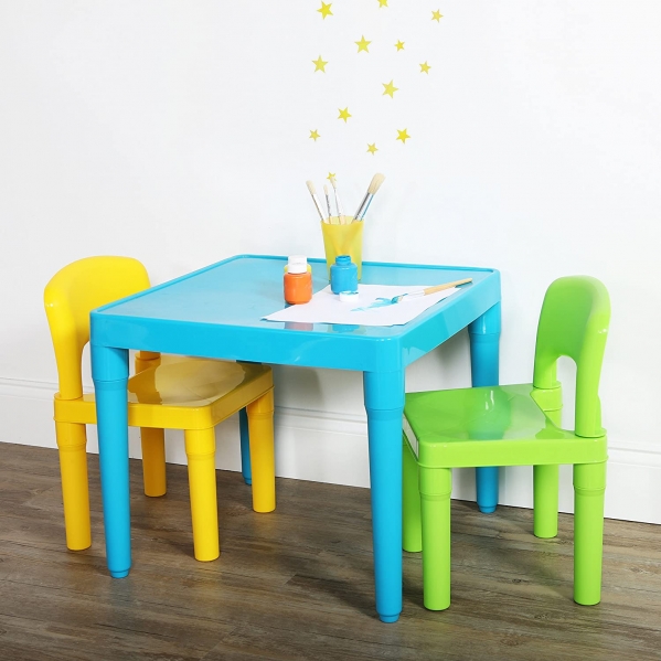 Kids Lifetime table and 2 chair (white and tan) Kids Lifetime table and 2 chair (white and tan)